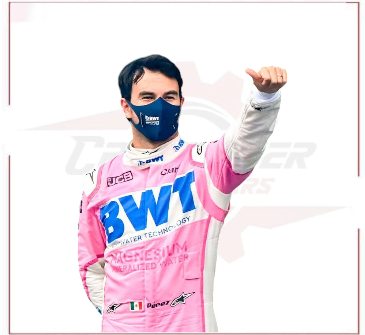 2020 Sergio Perez BWT Racing F1 Team Race Suit Replica - CROSSOVER RACEWEARS
