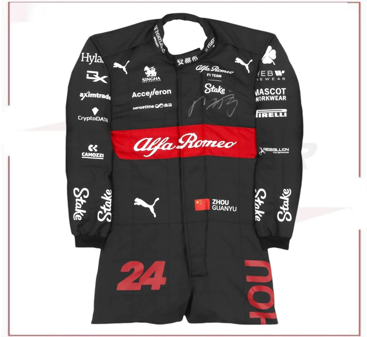 2023 Zhou Guanyu Alfa Romeo F1 Team Stake Replica Race Suit