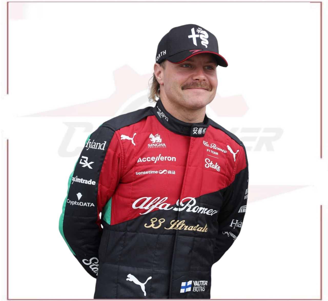 New 2023 VALTTERI BOTTAS ALFA ROMEO F1 RACE SUIT - ITALIAN GP