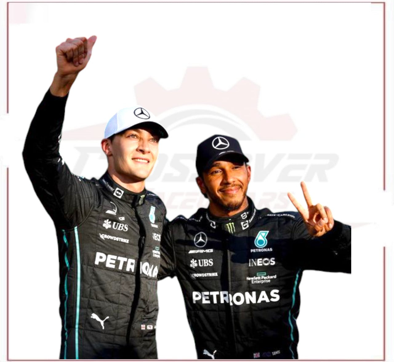 2022 George Russell Mercedes AMG F1 Race Suit CROSSOVER RACEWEARS