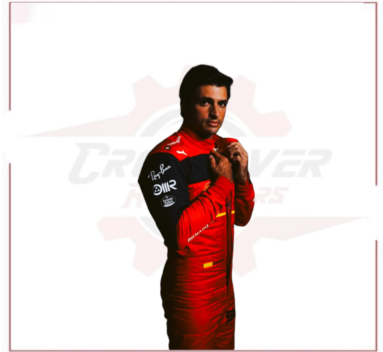2022 Carlos Sainz Scuderia Ferrari F1 Racing Suit - CROSSOVER RACEWEARS