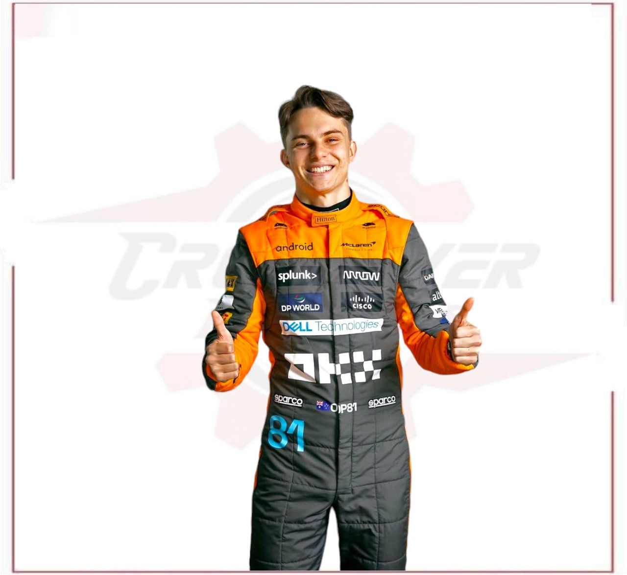 2023 Oscar Piastri McLaren Formula 1 Race Suit CROSSOVER RACEWEARS