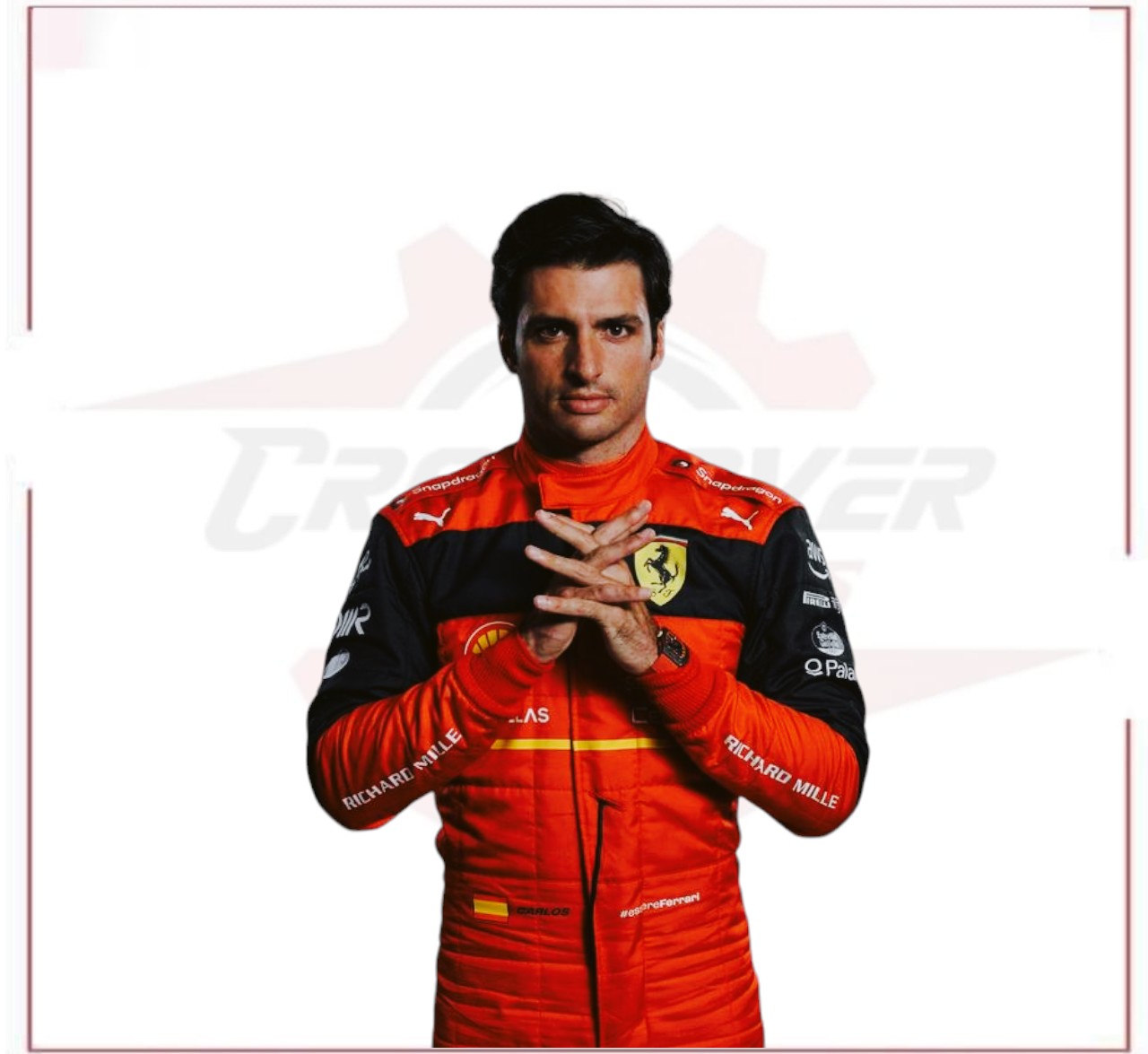 2022 Carlos Sainz Scuderia Ferrari F1 Racing Suit - CROSSOVER RACEWEARS