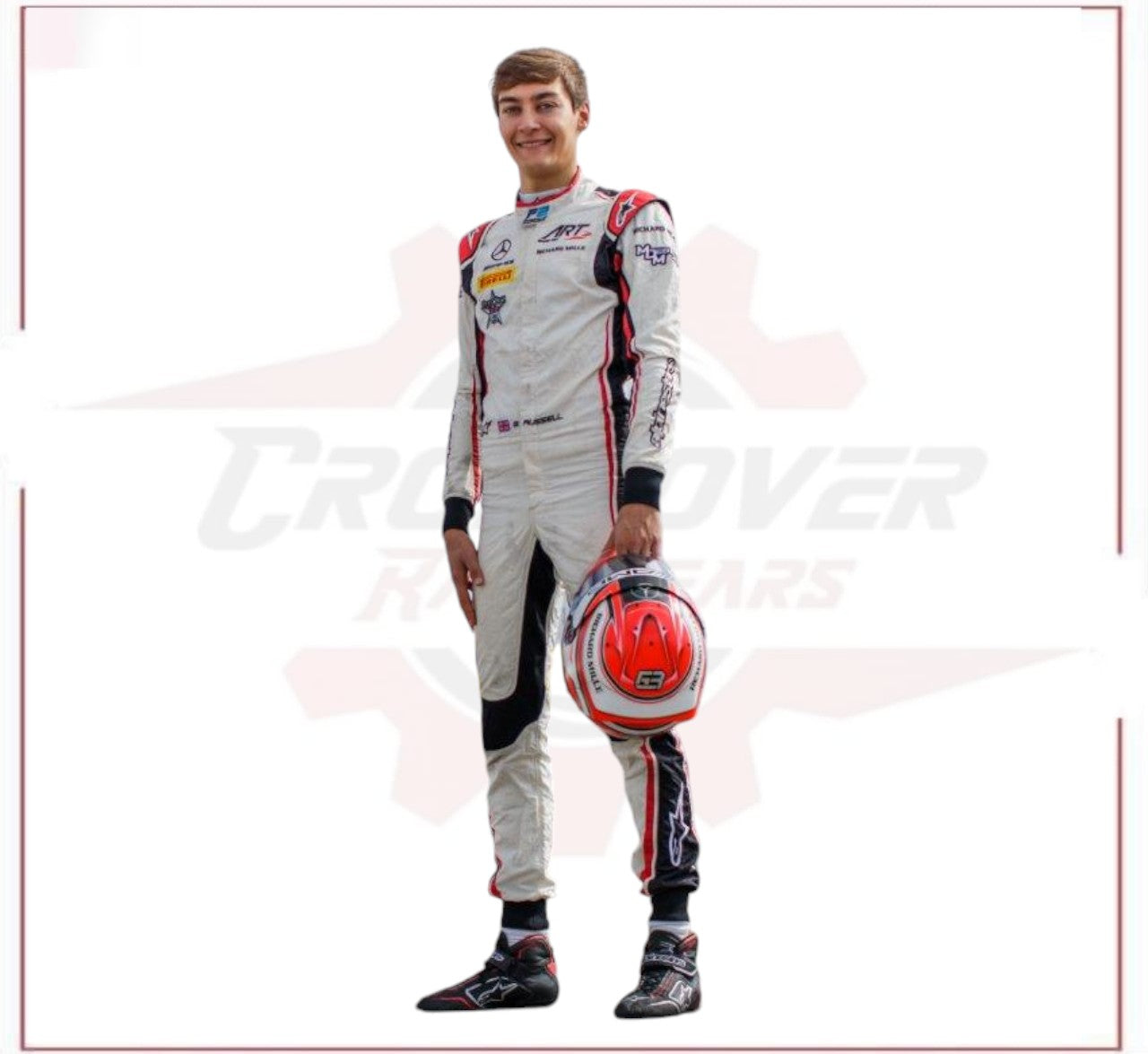 2018 George Russell Mercedes AMG F1 Race Suit CROSSOVER RACEWEARS