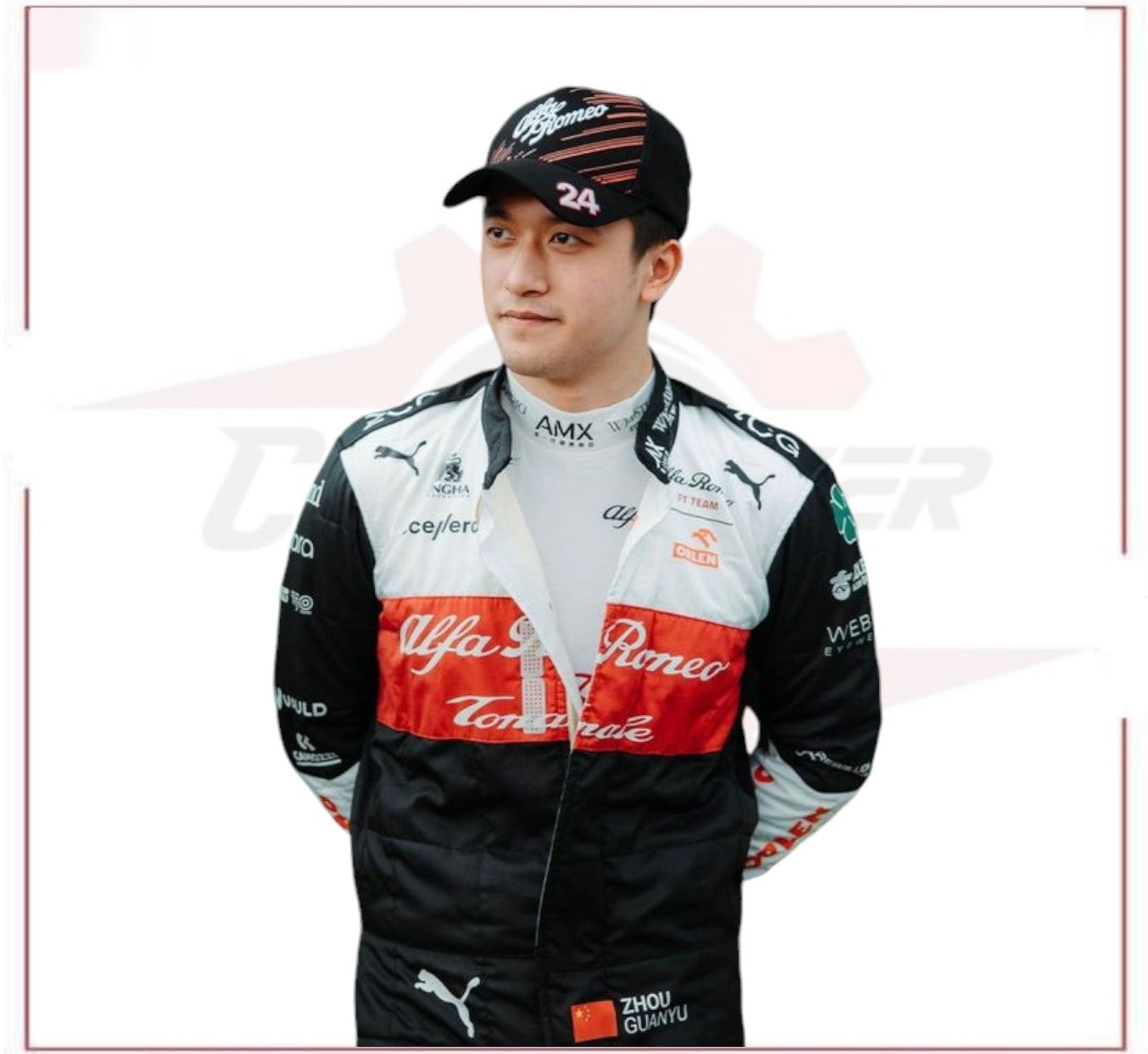 2022 Zhou Guanyu Alfa Romeo F1 Team Race Suit