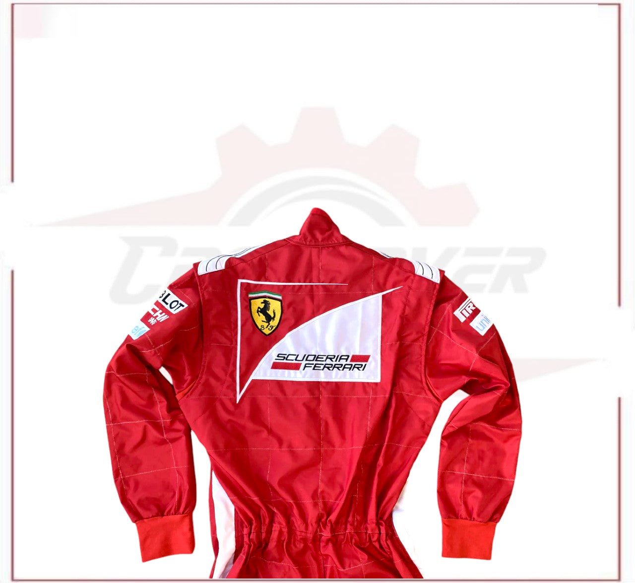 2014 Fernando Alonso Ferrari F1 Embroidered Racing Suit CROSSOVER RACEWEARS