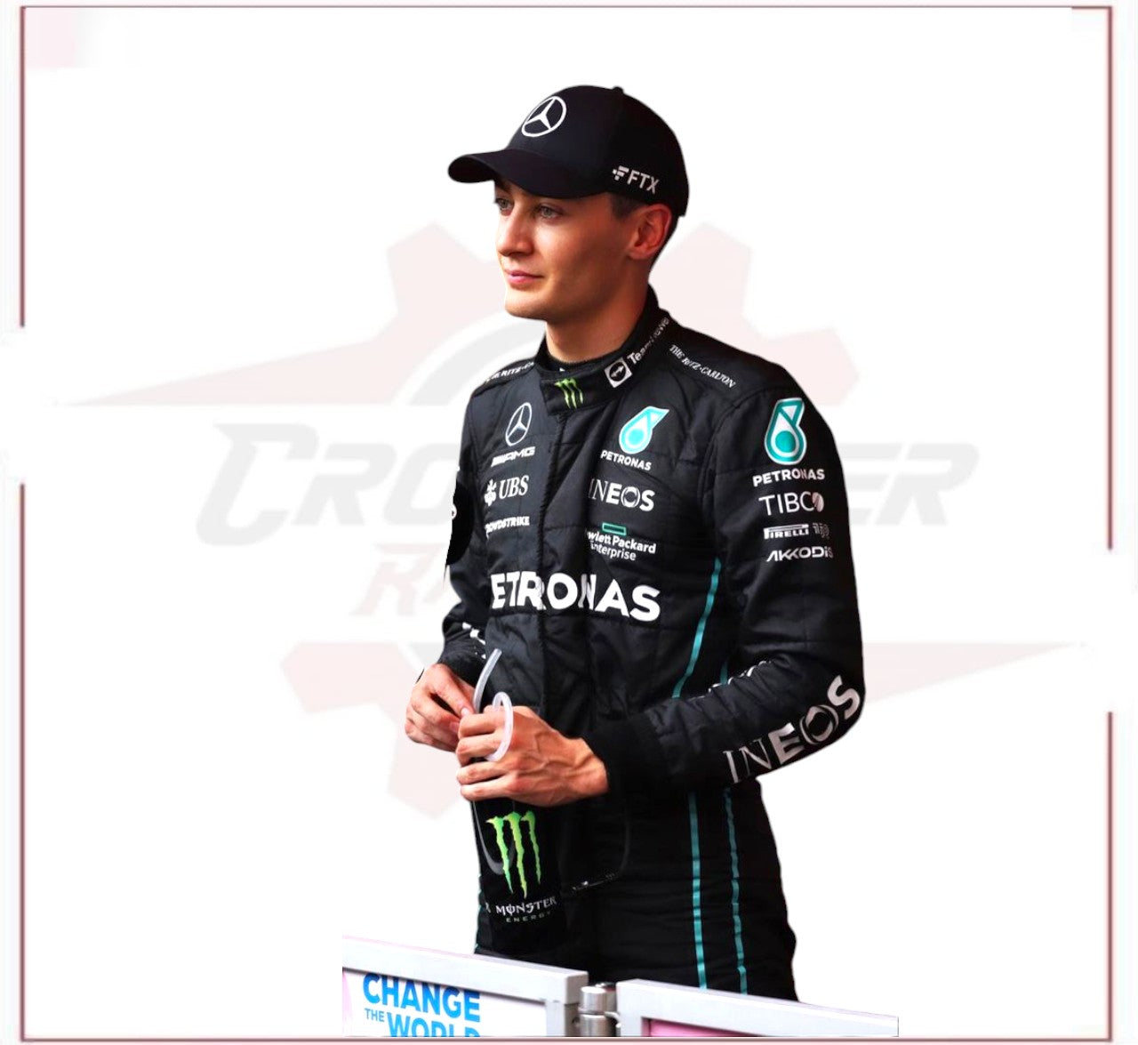 2022 George Russell Mercedes AMG F1 Race Suit CROSSOVER RACEWEARS
