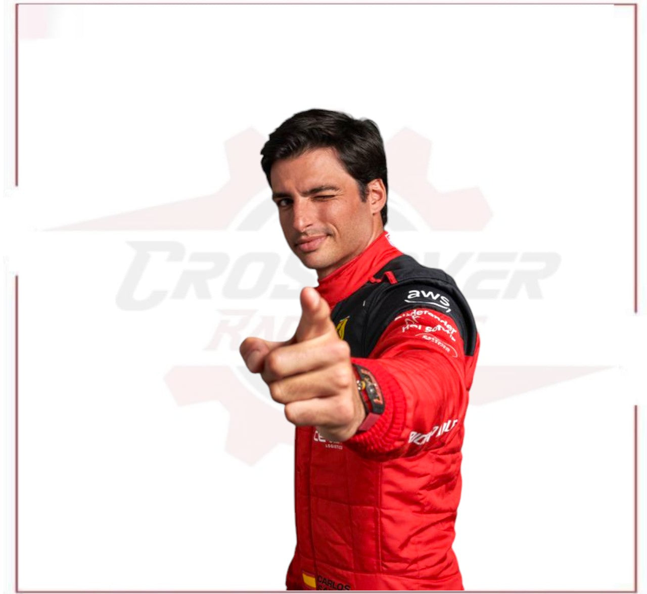 2022 Carlos Sainz Scuderia Ferrari F1 Racing Suit - CROSSOVER RACEWEARS
