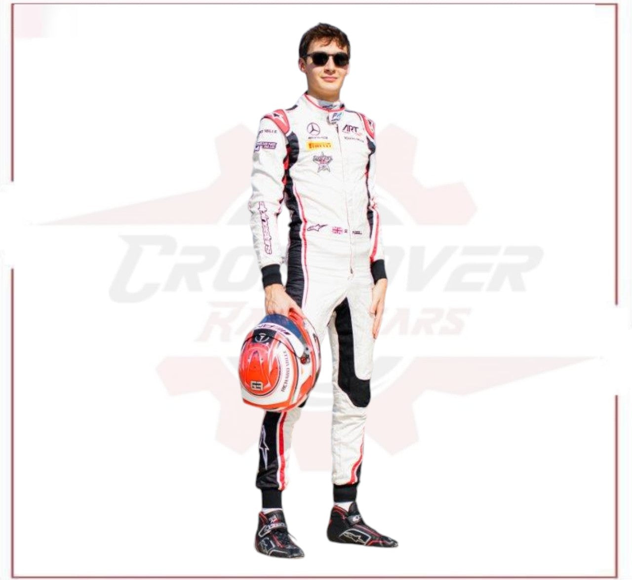 2018 George Russell Mercedes AMG F1 Race Suit CROSSOVER RACEWEARS