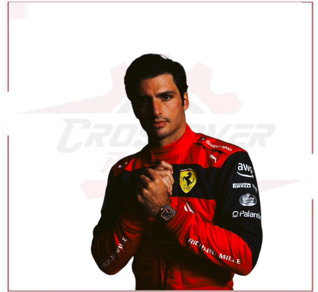 2022 Carlos Sainz Scuderia Ferrari F1 Racing Suit - CROSSOVER RACEWEARS