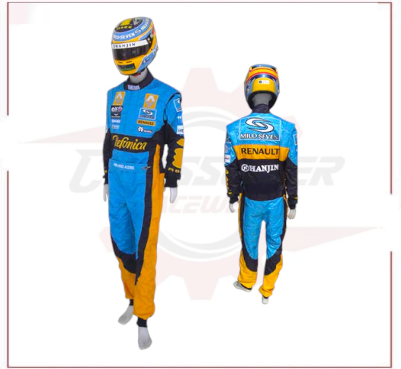Fernando Alonso 2006 F1 Replica Embroidered Racing Suit / Renault F1 CROSSOVER RACEWEARS