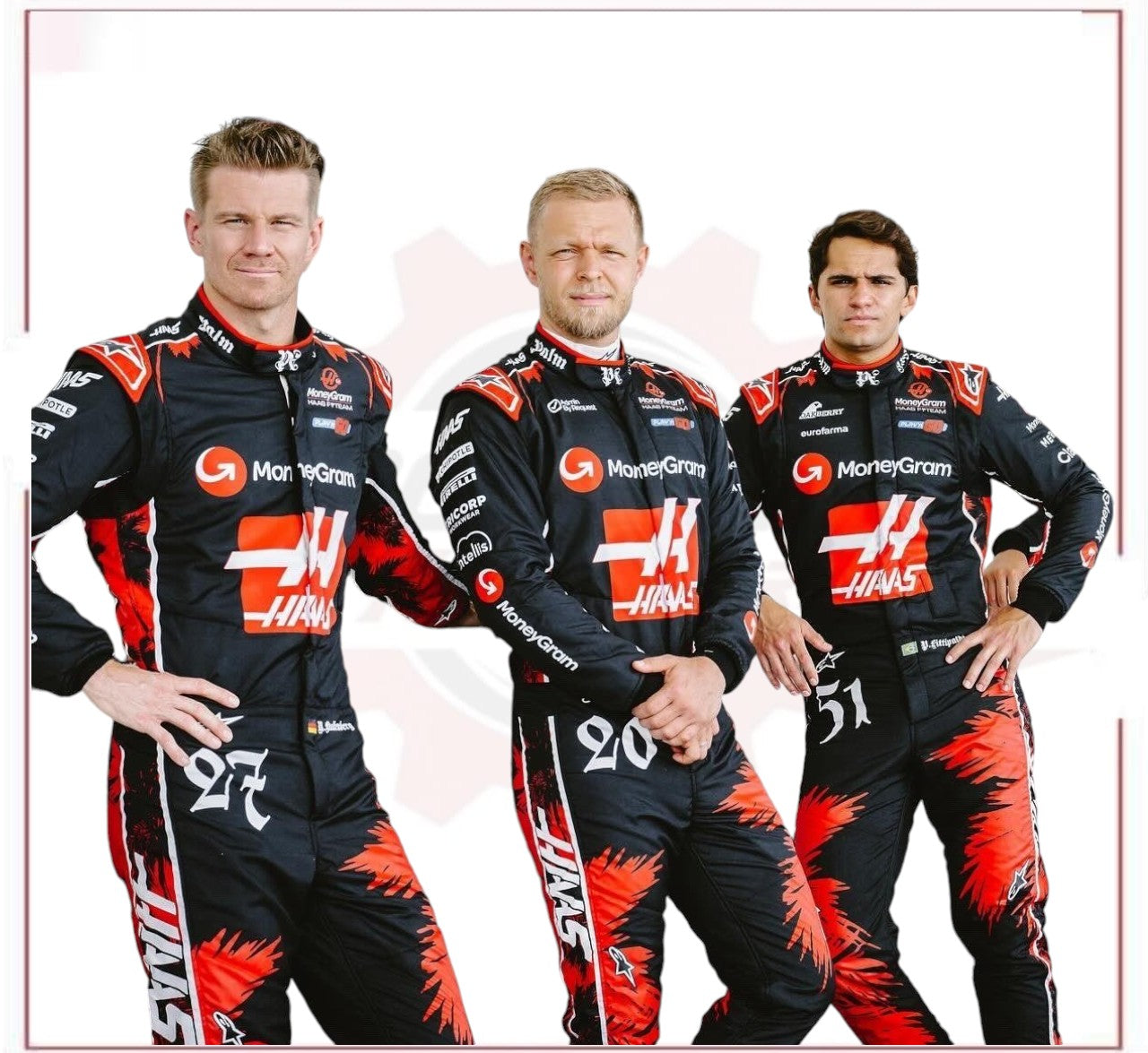 2024 Kevin Magnussen Haas F1 Team Grand Prix Used Suit - Miami GP | F1 Authentics