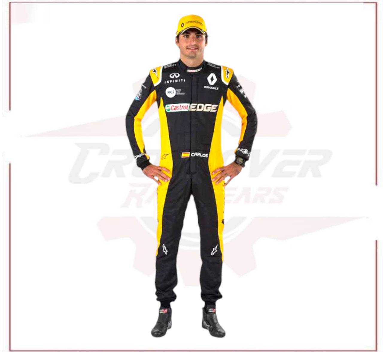 Carlos Sainz Renault 2017 F1 Race Suit USA GP - CROSSOVER RACEWEARS