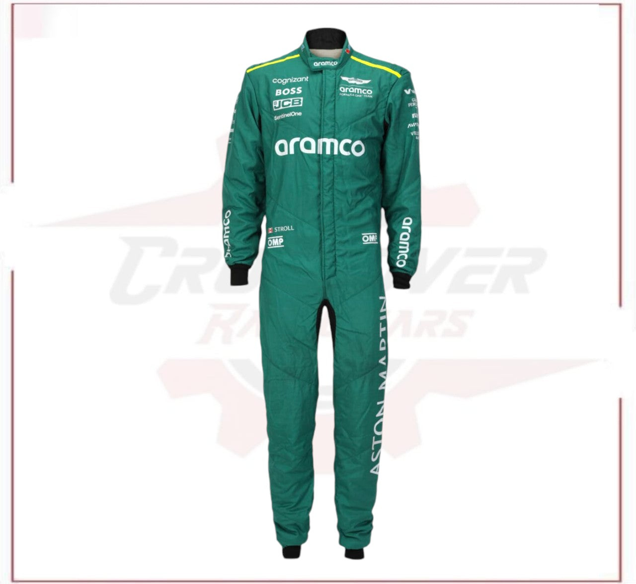 2024 Aston Martin Lance Stroll F1 Team Race Suit CROSSOVER RACEWEARS