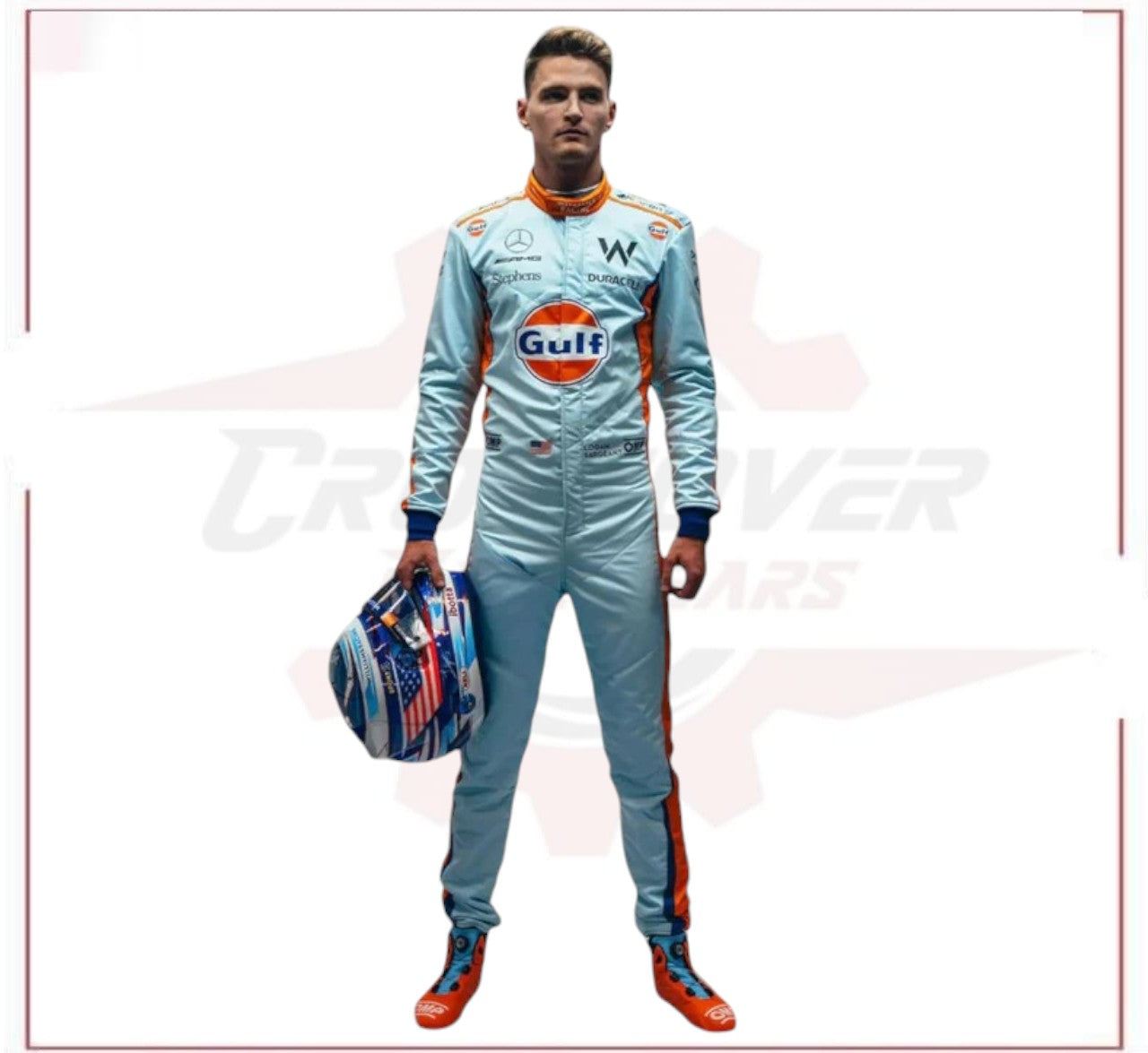 2023 Logan Sargeant Gulf F1 Race Suit Singapore GP
