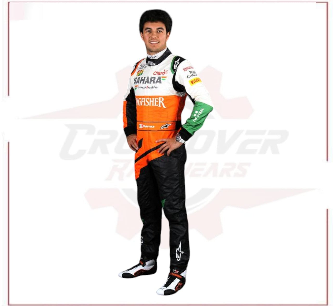 Sergio Pérez 2014 F1 Team Race Suit Sahara Force India - CROSSOVER RACEWEARS