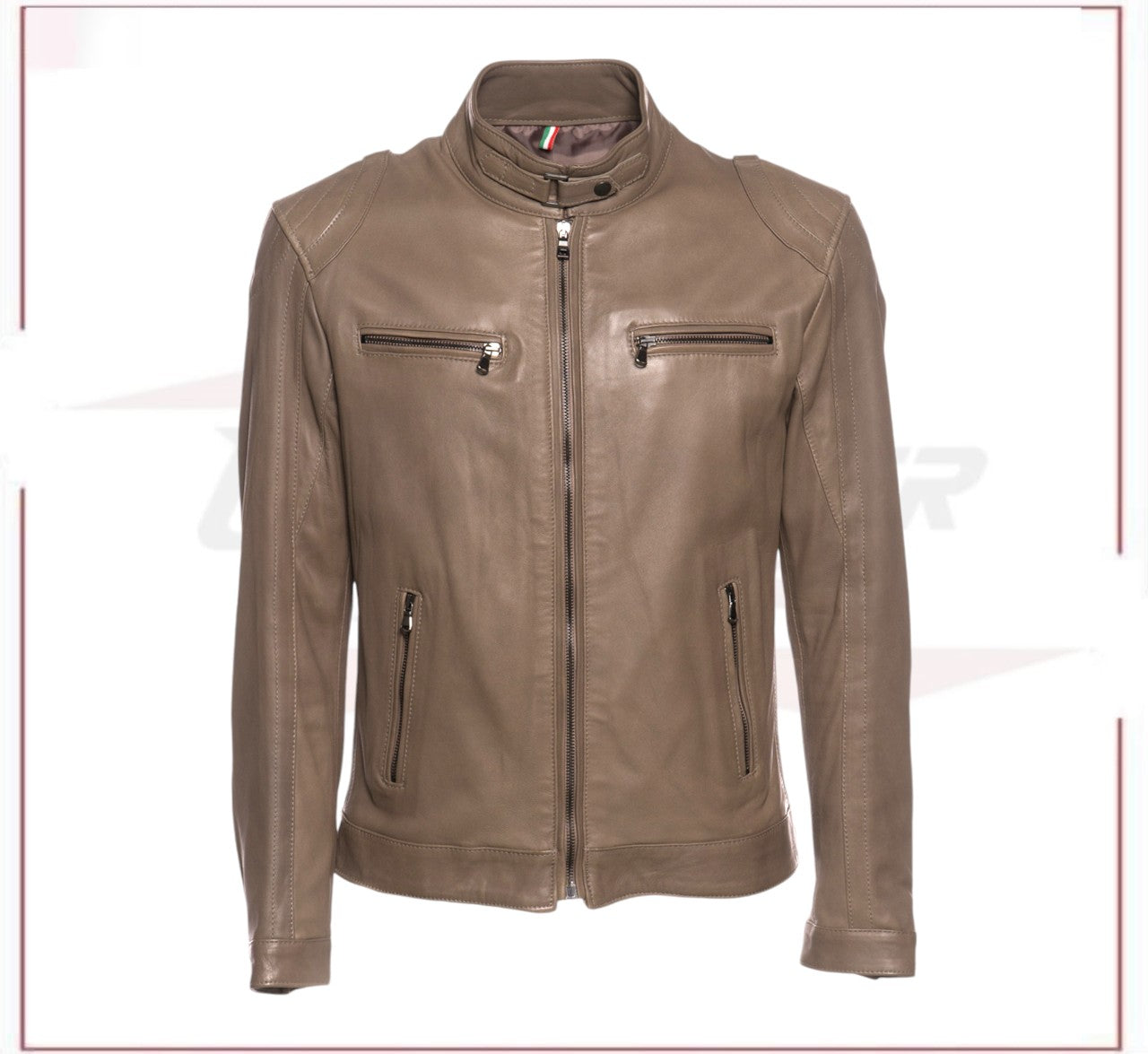 Avatar - Biker Men's Genuine Mudd colored Leather CROSSOVER RACEWEARS