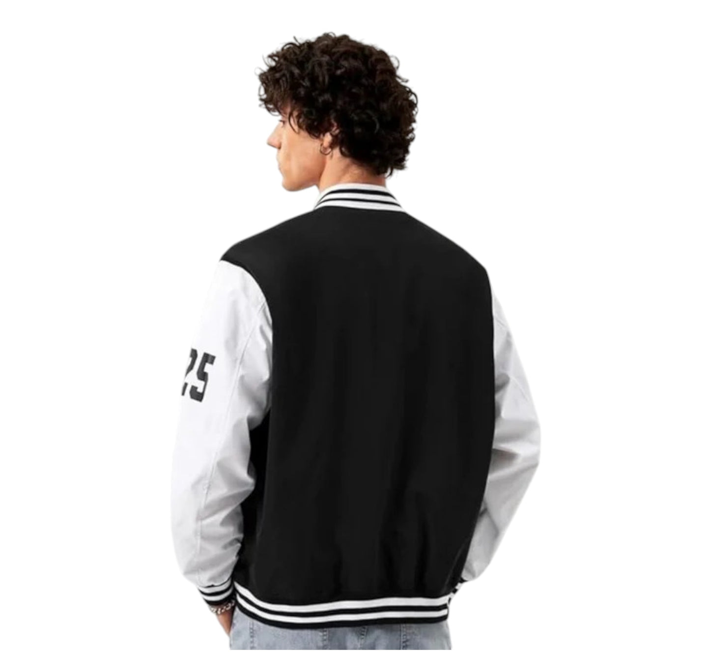 BLACK BOSTON VARSITY JACKETS