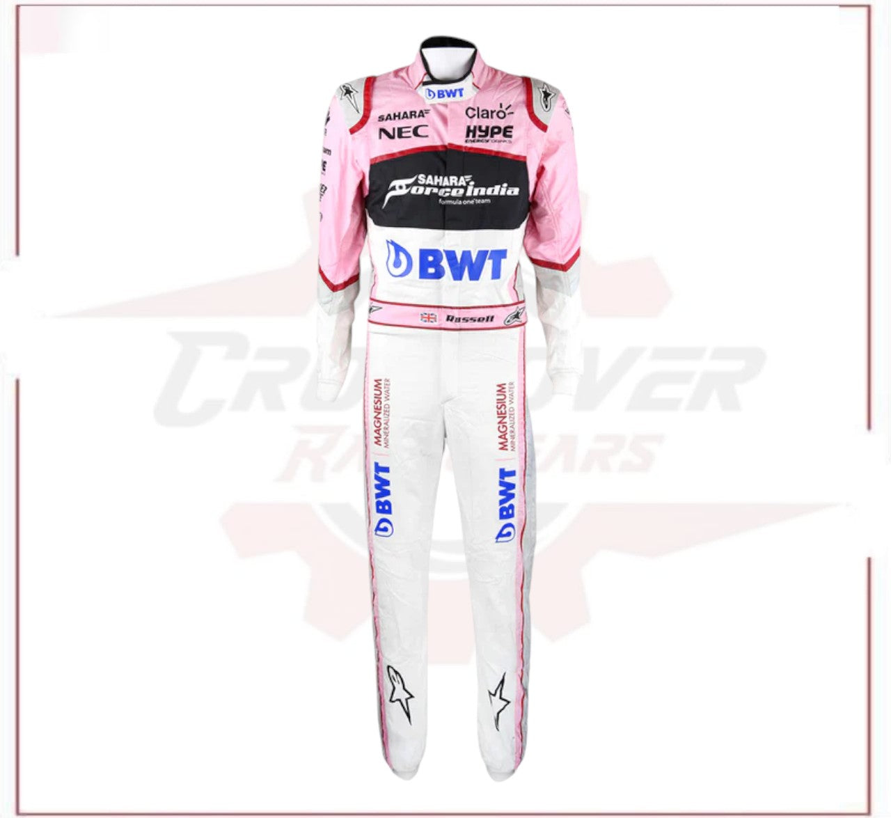 2017 George Russell F1 Race Suit BWT CROSSOVER RACEWEARS