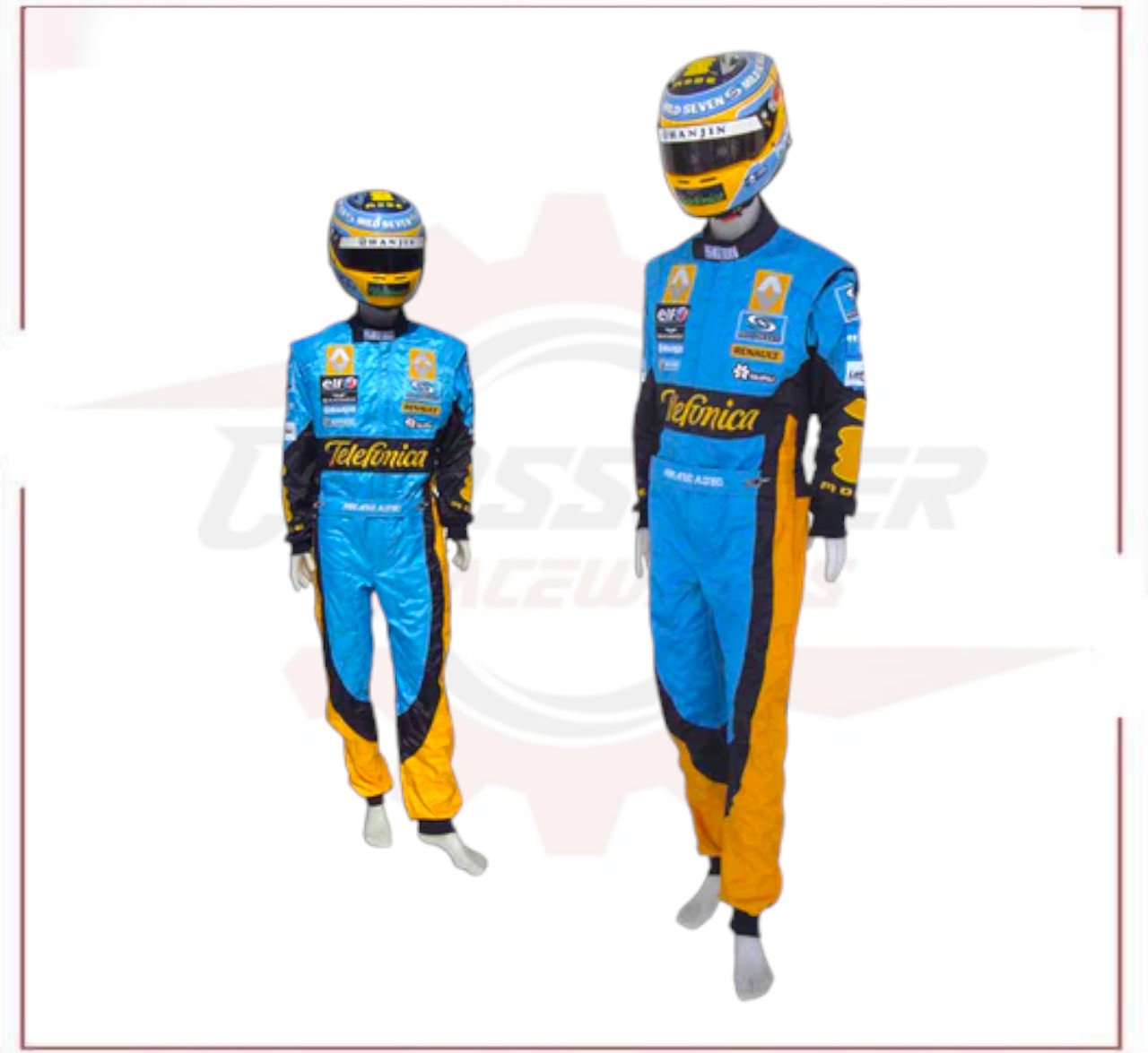 Fernando Alonso 2006 F1 Replica Embroidered Racing Suit / Renault F1 CROSSOVER RACEWEARS