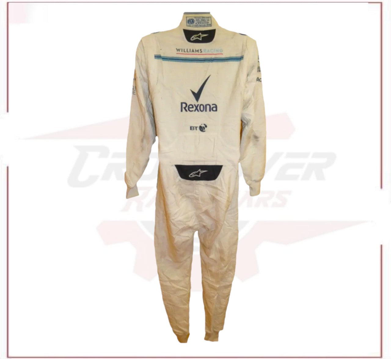 2018 Lance Stroll Abu Dhabi GP Williams race suit CROSSOVER RACEWEARS