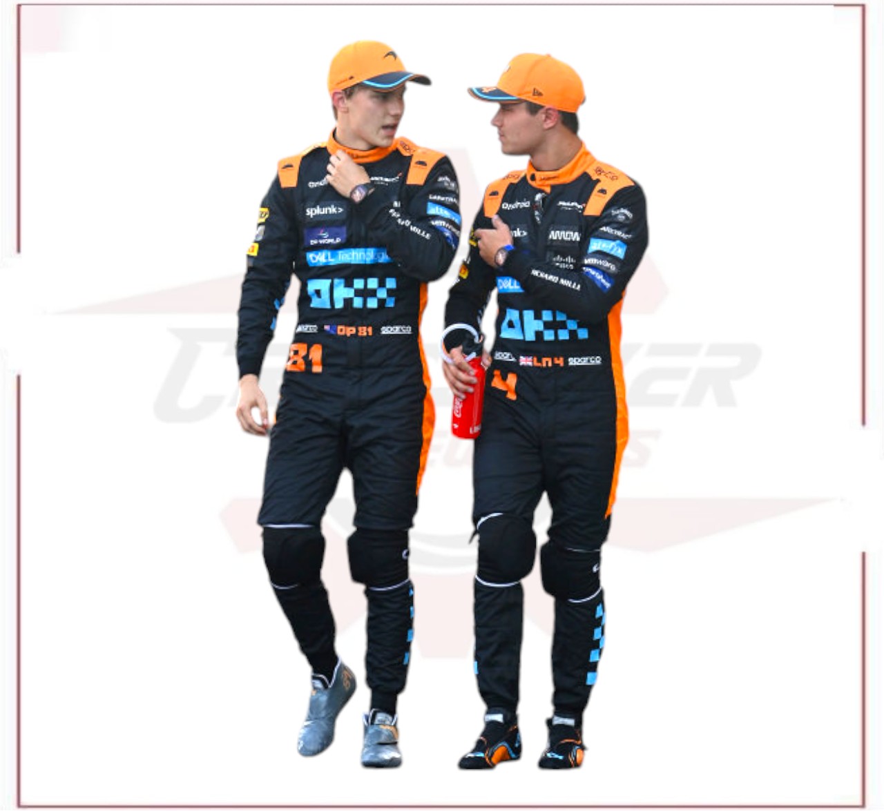 Oscar Paistri Mclaren 2023 New Race Suit in Singapore GP CROSSOVER RACEWEARS