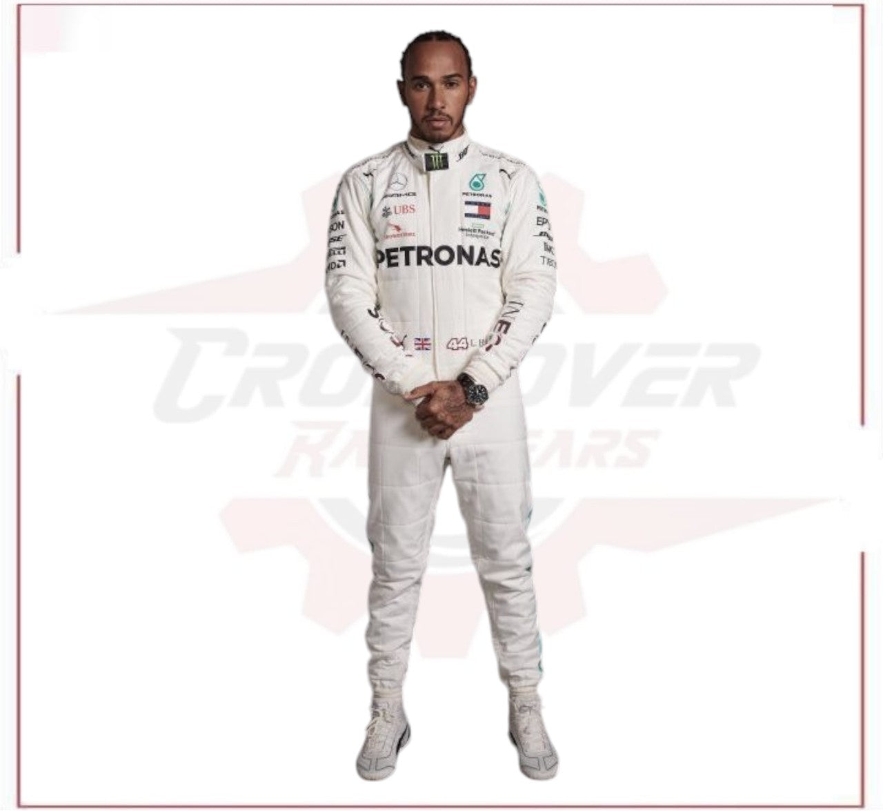 Lewis Hamilton 2019 Mercedes AMG Petronas F1 Replica Race Suit CROSSOVER RACEWEARS