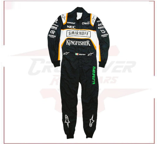 2016 Sergio Perez Sahara Force India F1 Team Race Suit - CROSSOVER RACEWEARS