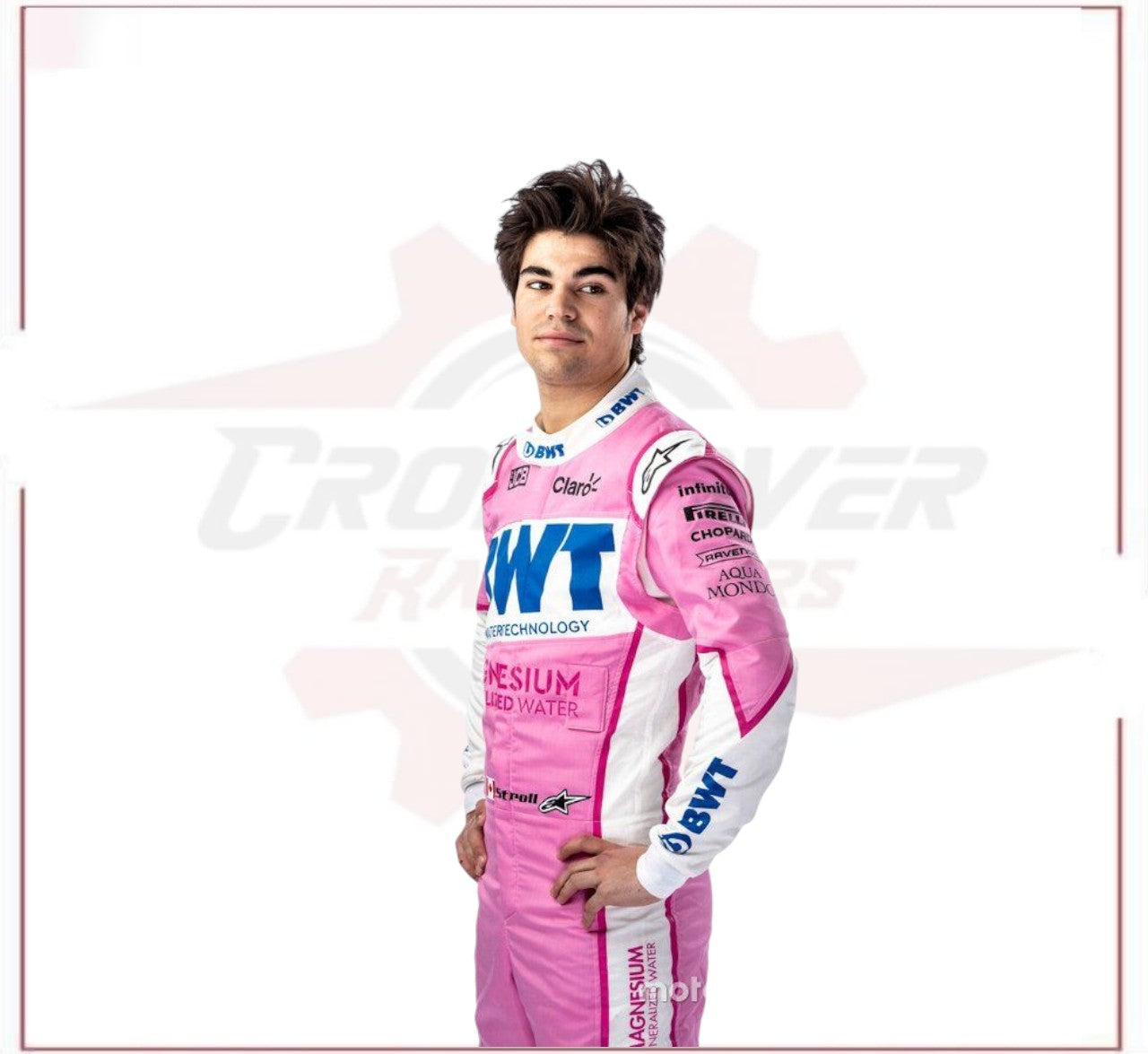 Lance Stroll 2020 Season Worn BWT Racing F1 Team Race Suit CROSSOVER RACEWEARS