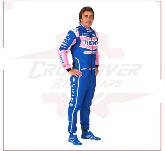 2022 FERNANDO ALONSO ALPHINE F1 RACE SUIT CROSSOVER RACEWEARS