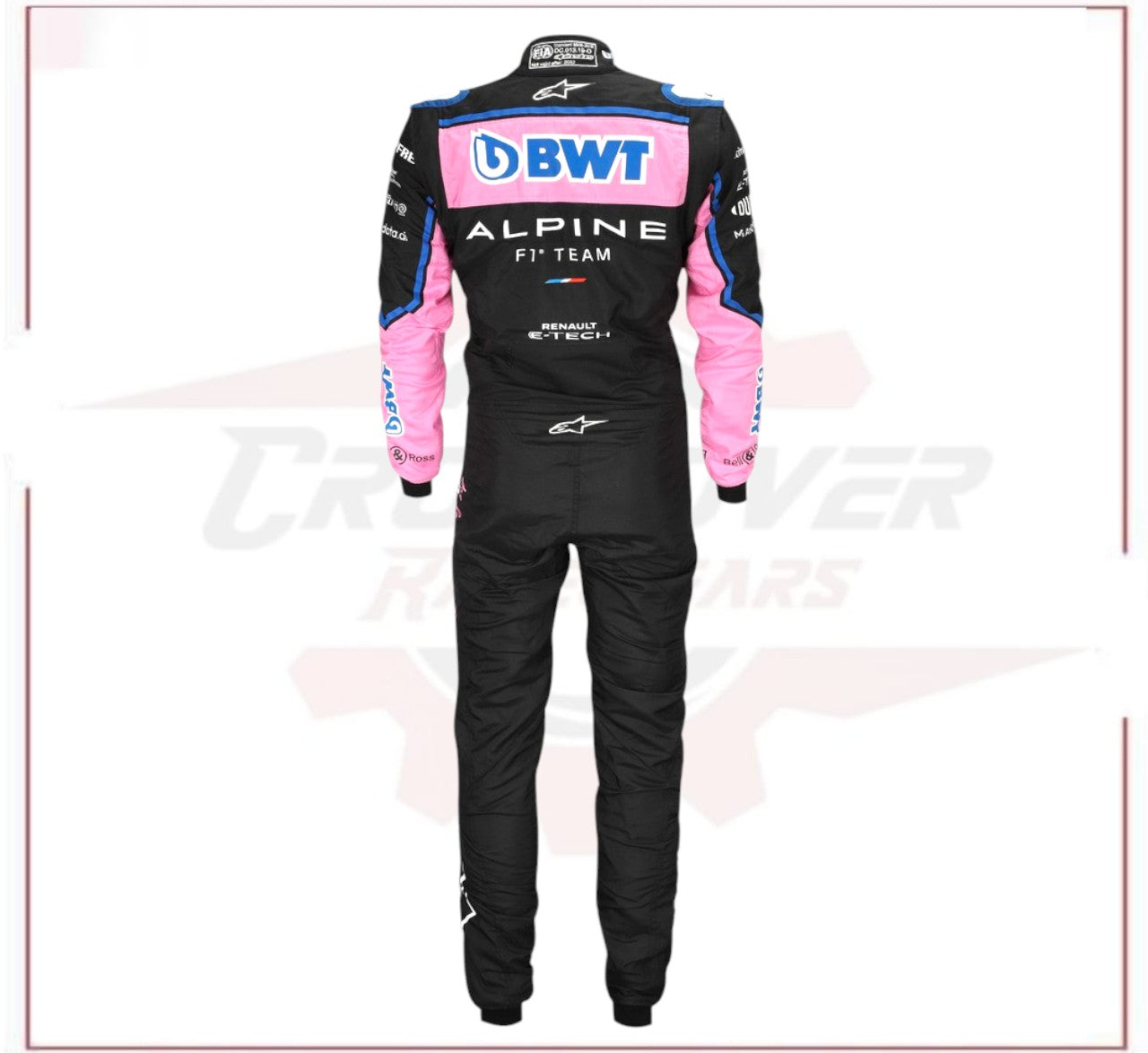 Esteban Ocon 2022 Signed Race Used Race Suit - British GP CROSSOVER RACEWEARS