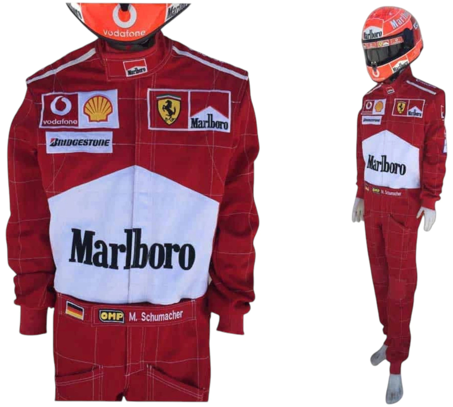 Michael Schumacher Scuderia Ferrari Used Race Suit – 2004 Formula One Season
