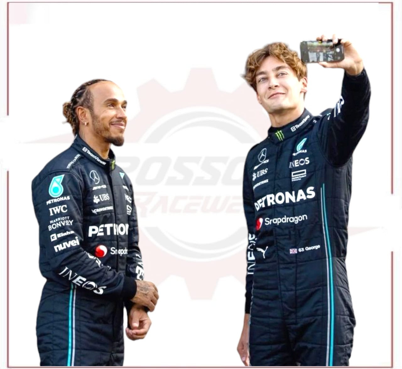 2022 George Russell PETRONAS Snapdragon F1 Race Suit CROSSOVER RACEWEARS