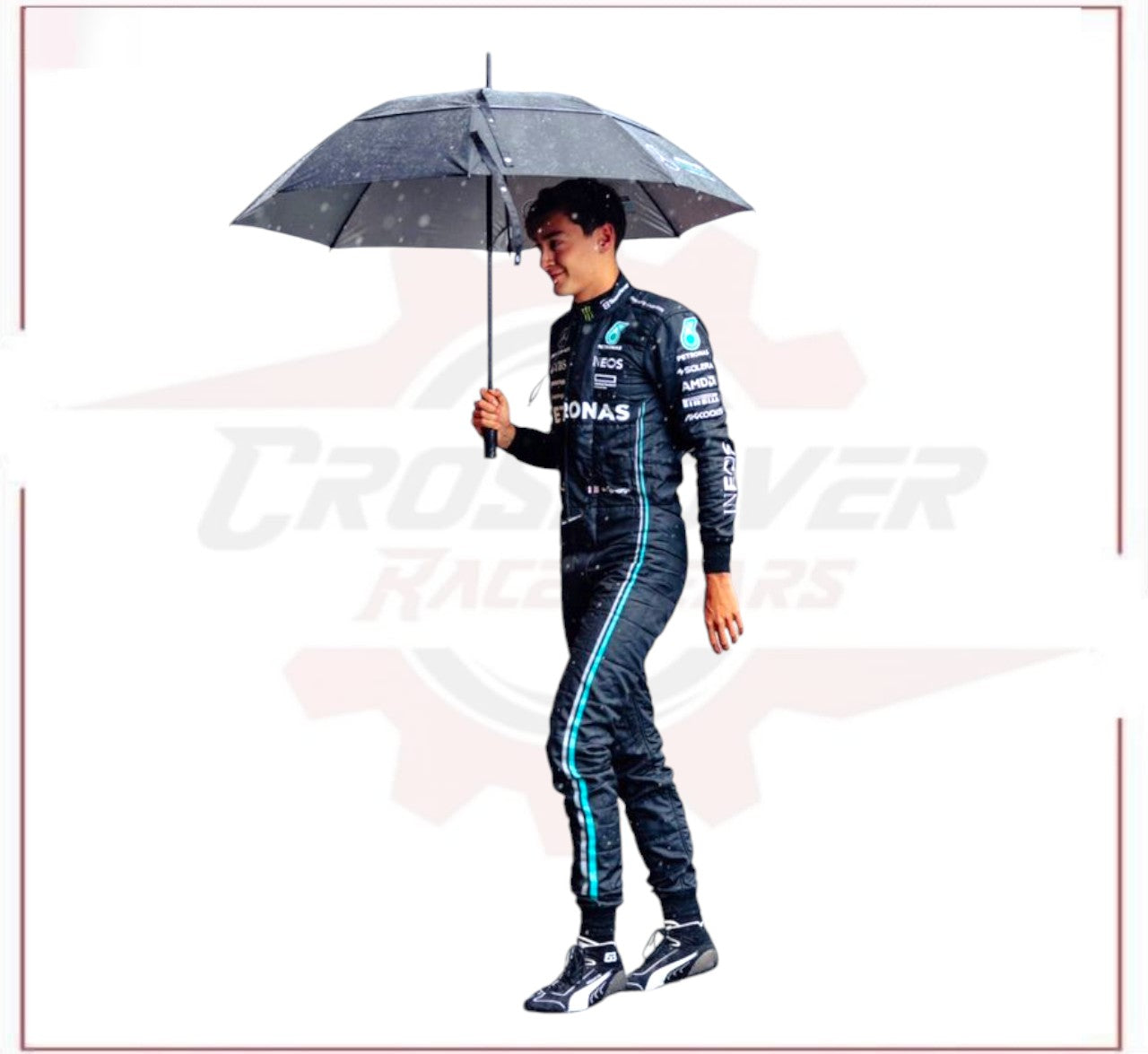 2023 George Russell Mercedes-AMG Petronas F1 Team Race Suit CROSSOVER RACEWEARS