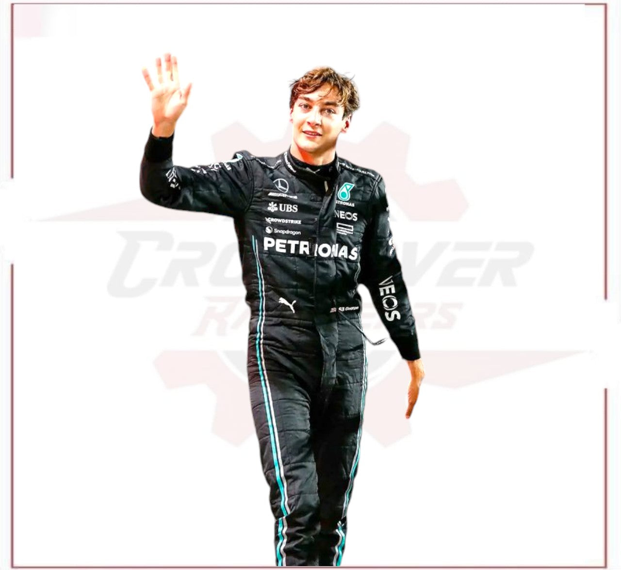 2023 George Russell Mercedes-AMG Petronas F1 Team Race Suit CROSSOVER RACEWEARS