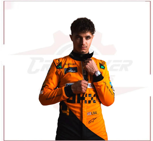 2024 New Lando Norris McLaren F1 Team Racing Suit CROSSOVER RACEWEARS