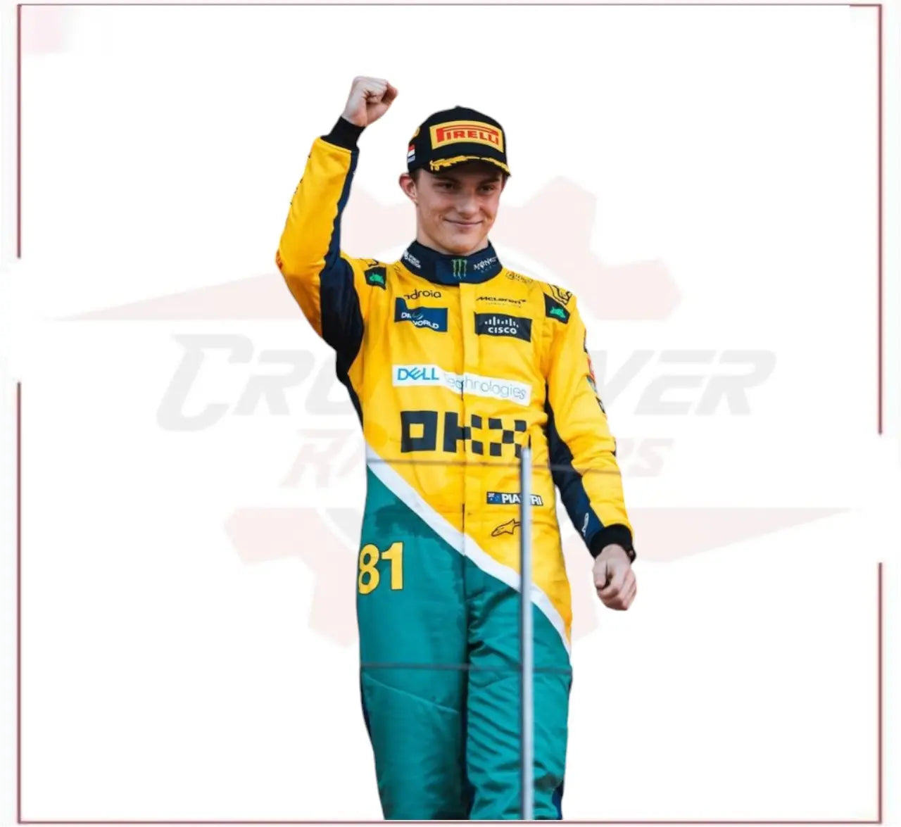 2024 New McLaren Oscar Piastri F1 Team Race Suit CROSSOVER RACEWEARS