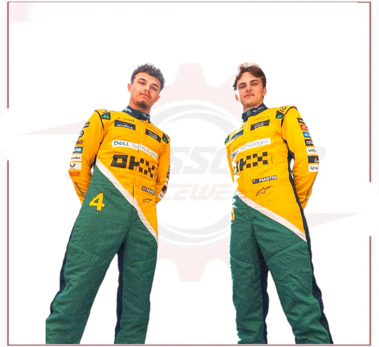 2024 New McLaren Oscar Piastri F1 Team Race Suit CROSSOVER RACEWEARS