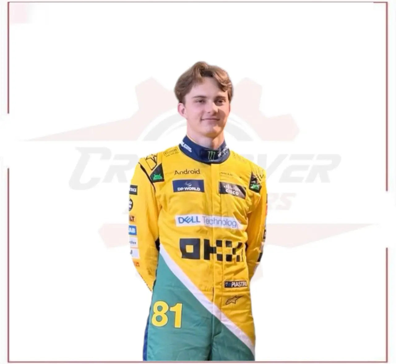 2024 New McLaren Oscar Piastri F1 Team Race Suit CROSSOVER RACEWEARS