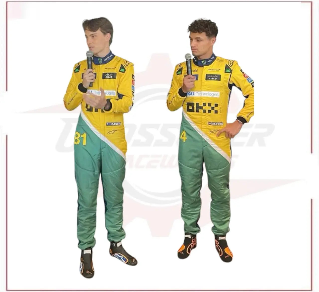 2024 New McLaren Oscar Piastri F1 Team Race Suit CROSSOVER RACEWEARS