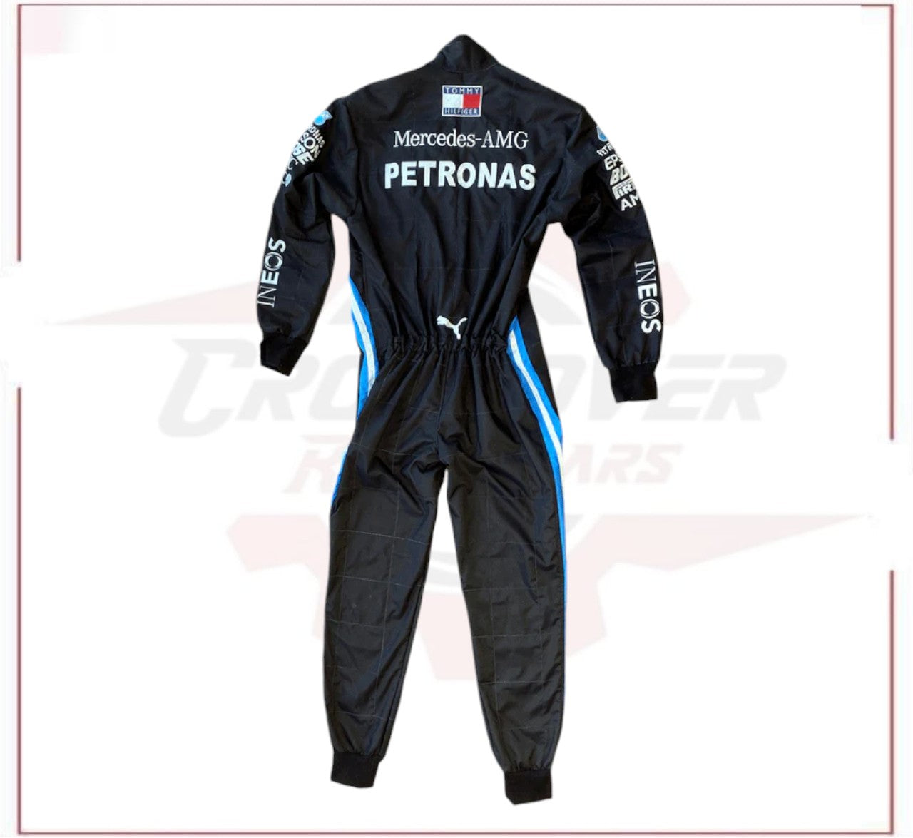 2020 Lewis Hamilton Mercedes AMG F1 Embroidery Race Suit CROSSOVER RACEWEARS