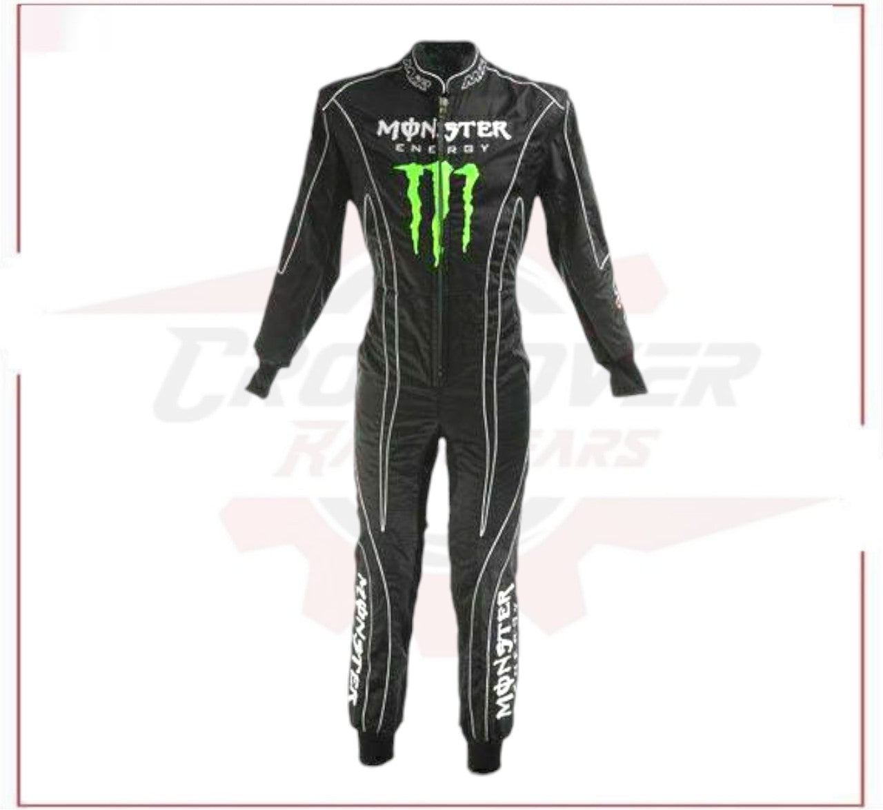 Monster energy Embroidery Race Suit CROSSOVER RACEWEARS