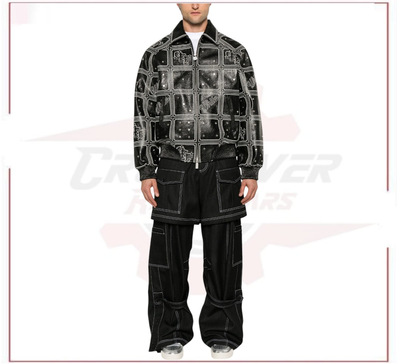 Off-White Dices Lea varsity jacket
