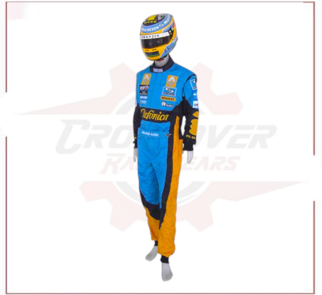 Fernando Alonso 2006 F1 Replica Embroidered Racing Suit / Renault F1 CROSSOVER RACEWEARS