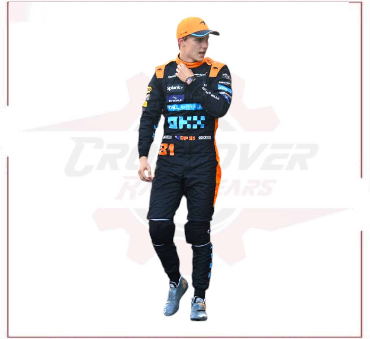 Oscar Paistri Mclaren 2023 New Race Suit in Singapore GP CROSSOVER RACEWEARS