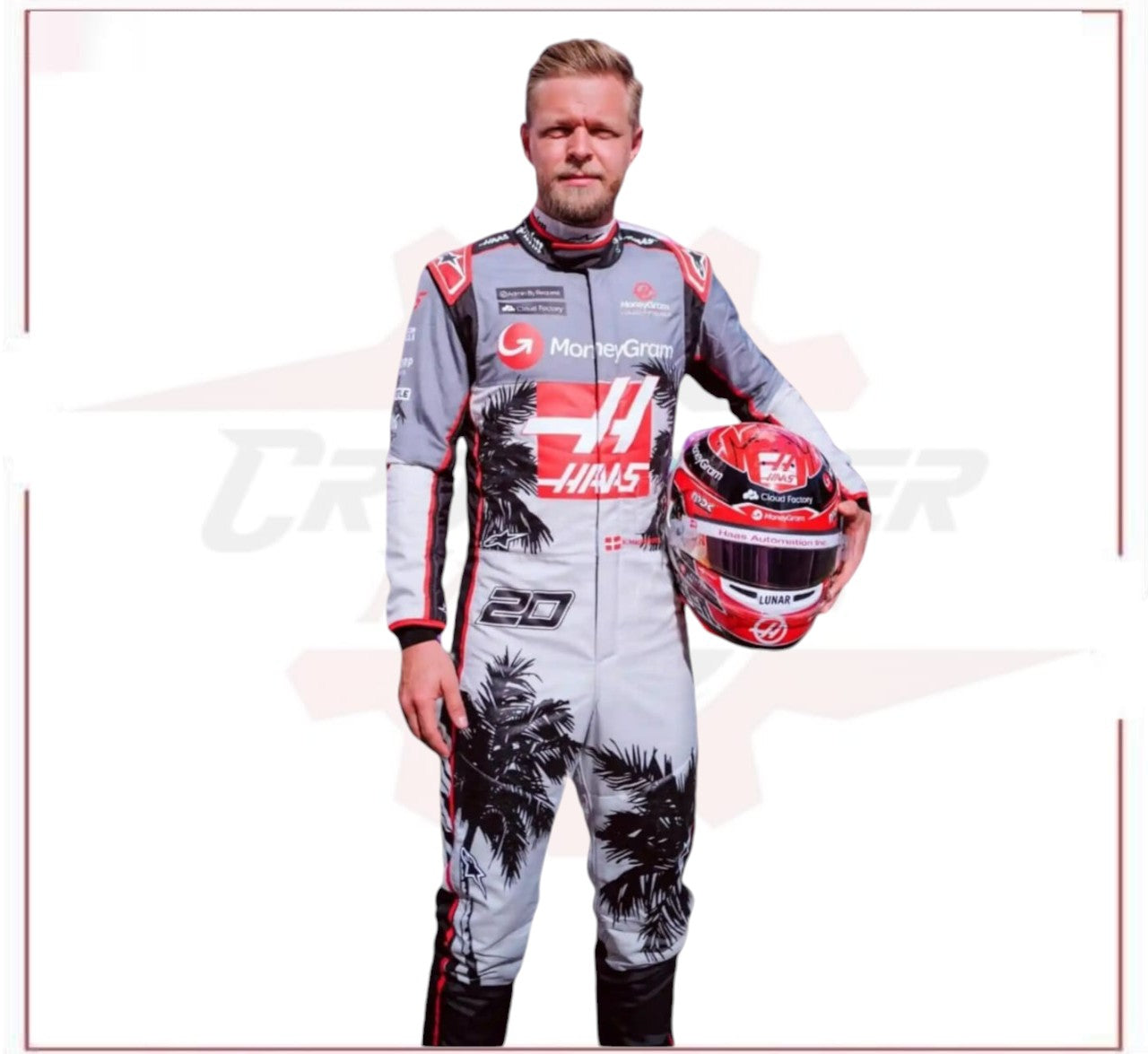 2023 Kevin Magnussen Haas F1 Team Race Suit - Miami GP