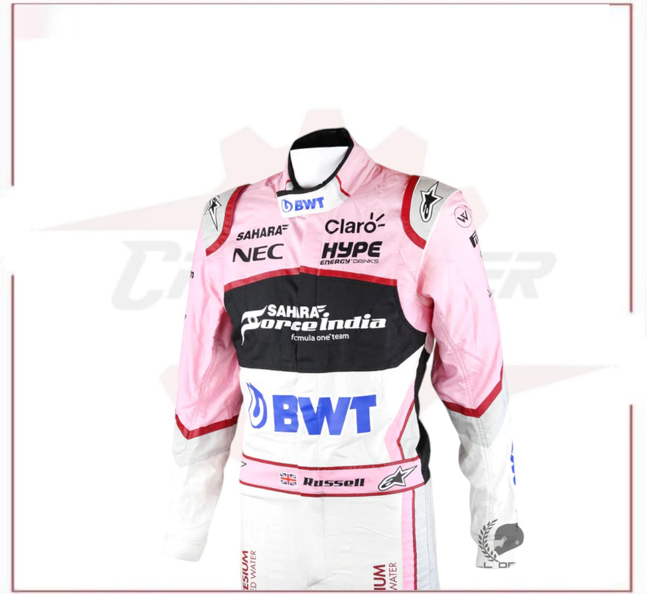2017 George Russell F1 Race Suit BWT CROSSOVER RACEWEARS