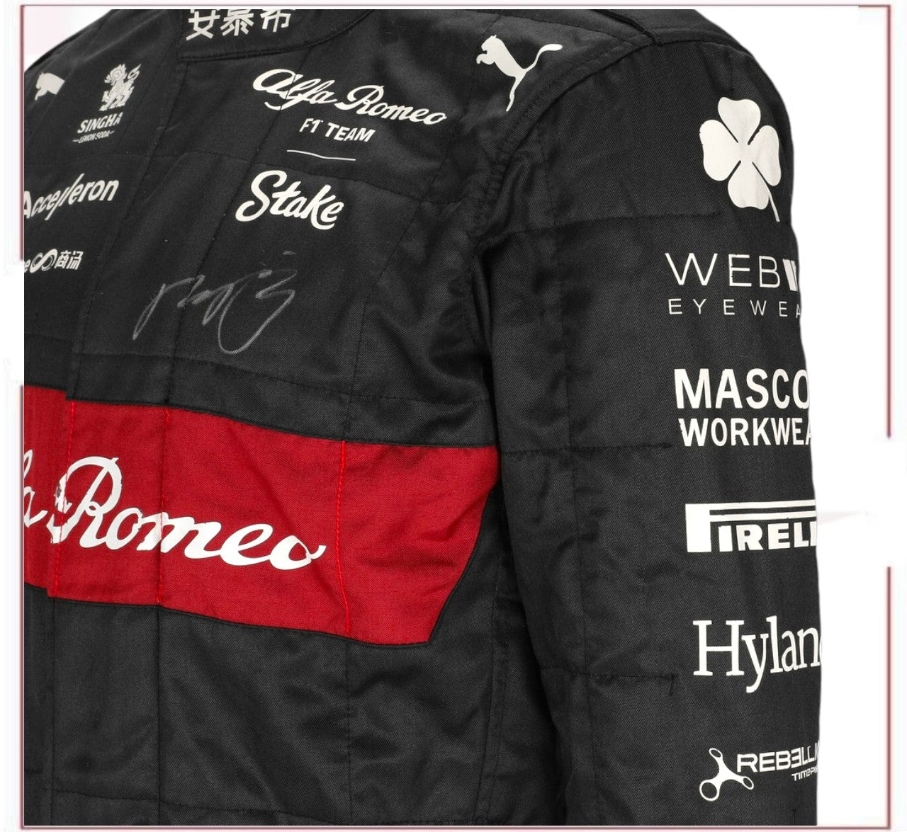 2023 Zhou Guanyu Alfa Romeo F1 Team Stake Replica Race Suit