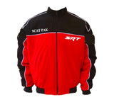 Dodge Challenger SCAT Vintage Racing Jackets Black and Red