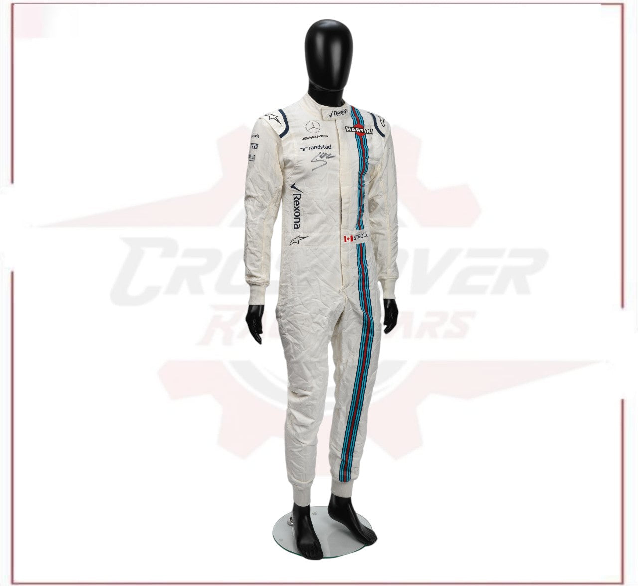 2017 Lance Stroll Martini F1 Race Suit CROSSOVER RACEWEARS
